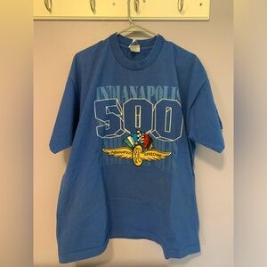 Vintage Indianapolis 500 Embroidered T shirt XL